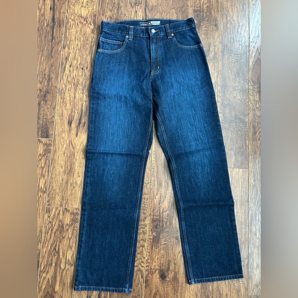 NEW Carhartt Men's Relaxed Fit Dark Blue Jeans - Picture 2 of 3